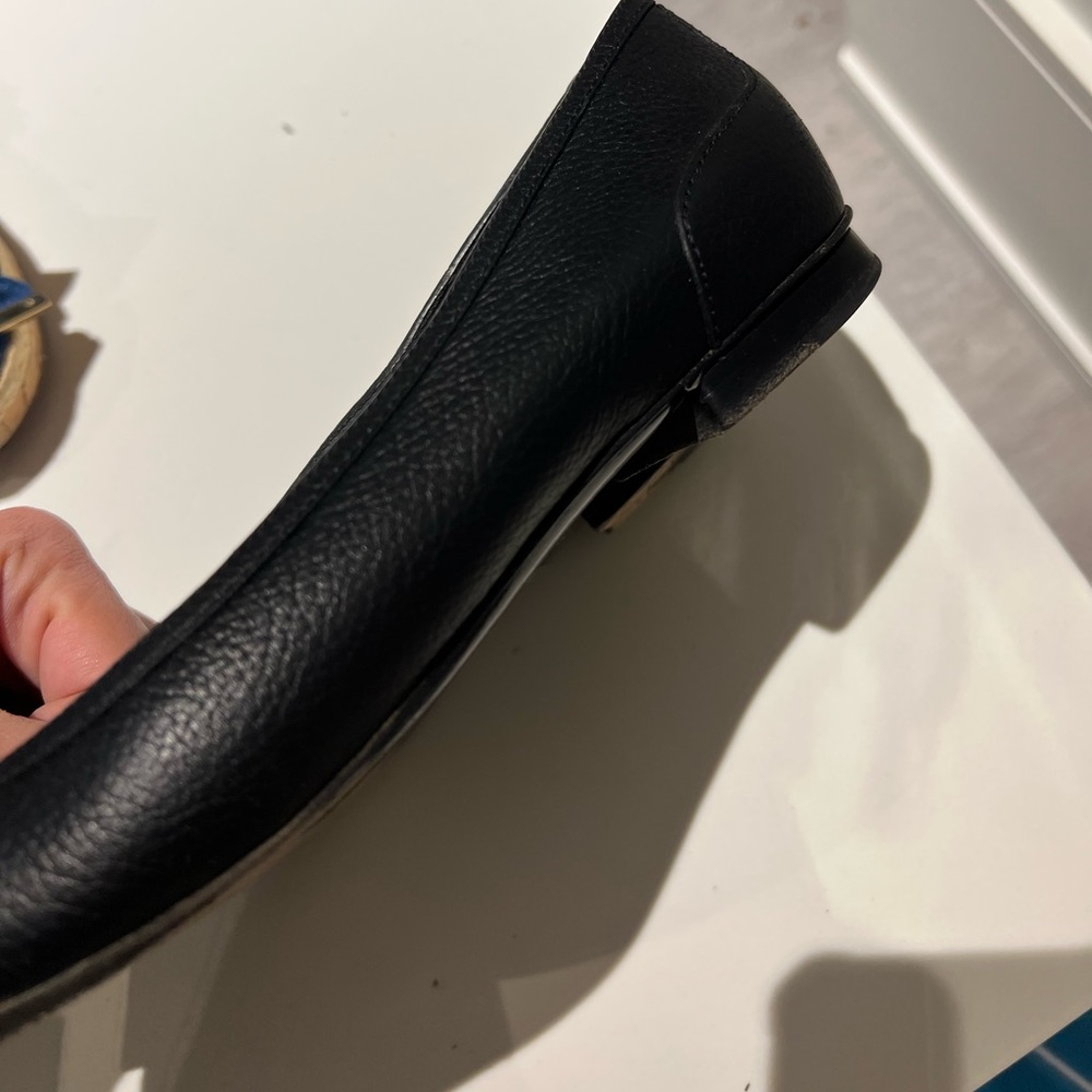 Gucci ballerina flats Black leather size 40 - Picture 6 of 7